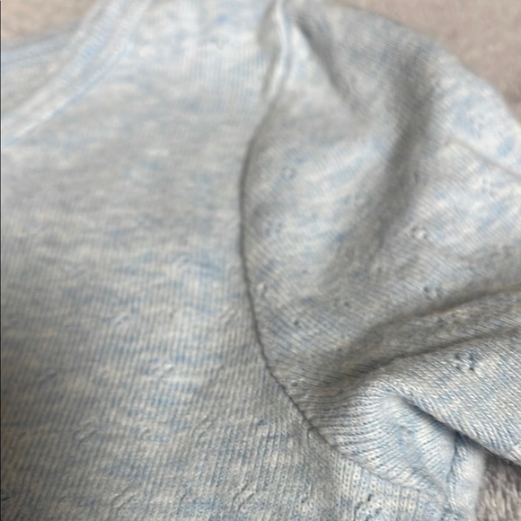 J. Crew Crewcuts Light Blue Eyelet Short Sleeve T-Shirt Size 6-7 - Picture 4 of 6